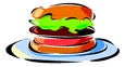 Illustration d'un hamburger.