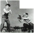 Jeunes qui jouent au baseball