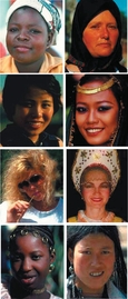Photos de femmes de différentes origines ethniques.