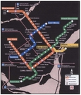 Plan des stations du métro de Montréal