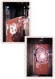 Photos de graffitis sur une boîte aux lettres et une porte