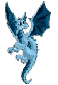Dragon bleu pâle