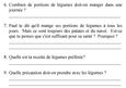 Exercice - Les légumes (sans choix de réponse) (2 de 2).