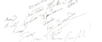 Signatures des participants et participantes.