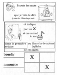 Dans la première ou dans la deuxième syllabe? (1 de 3).