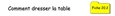 Fiche 20.2- Comment dresser la table. Fiche 20.2- Comment dresser la table.