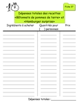 Fiche 37- Dépenses totales des recettes... Fiche 37- Dépenses totales des recettes...