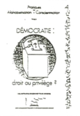 Couverture - Démocratie: droit ou privilège