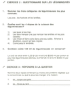 11.7 – Exercice 2: Questionnaire sur les légumineuses - Corrigé