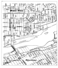 Carte des rues de Ahuntsic (Montréal) et de Pont Viau (Laval).
