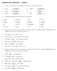 Corrigé des exercices – Leçon 5 - Page 1