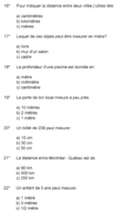 Quiz - Mesure de longueur (3 de 4)