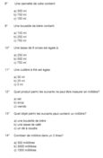 Quiz - Mesure de liquides (2 de 4).