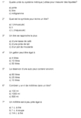 Quiz - Mesure de liquides (1 de 4).