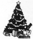 Un arbre de Noël avec des cadeaux en-dessous