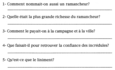 Exercice Questions sur le texte