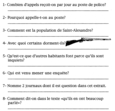 Exercice Quelques questions