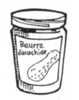 Pot de beurre d'arachides.