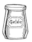 Pot de gelée.