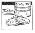 Boîte de biscuits.