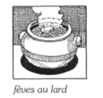 Chaudron de fèves au lard.