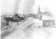 Le coeur du village de Saint-Gilles à l'hiver 1883.