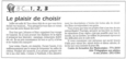Exemples de chronique (1 de 2).
