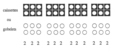 Illustration de quatre caissettes de six plants et de vingt-quatre gobelets par groupes de six