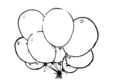 Bouquet de ballons.