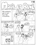 Bande dessinée Marie et René (1 de 2).