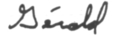 Signature de Gérald