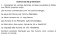 Exercices de grammaire (1 de 3).