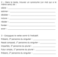 Exercices de grammaire (2 de 2).