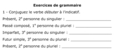 Exercices de grammaire (1 de 3).