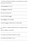 Exercices de grammaire (2 de 3).