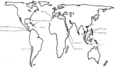 Carte du monde qui situe les pays nommés plus haut.