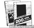 paquets de 200 feuilles mobiles