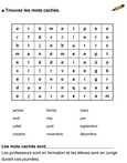 Exercice mots cachés