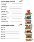Exercices Les dates