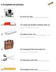 Exercice complétez les phrases