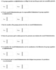 Exercices 4 - Rôles et pouvoirs des instances selon la loi (2 de 3).