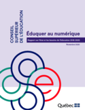 Éduquer au numérique [ressource électronique] : rapport sur l'état et les besoins de l'éducation 2018-2020