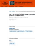 Social protest, social media and social justice in adult education [ressource électronique]